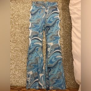 Blue marble pants